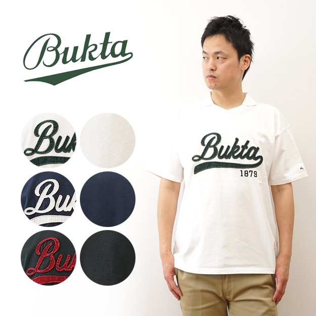 BUKTA バクタ Tシャツ ヘビーウェイト ゲームTEE メンズ レディース 半袖 ポロシャツ 大きいサイズ 綿100% 厚手 アメカジ ストリート おしゃれ 白 黒 BU2445803 | Bukta