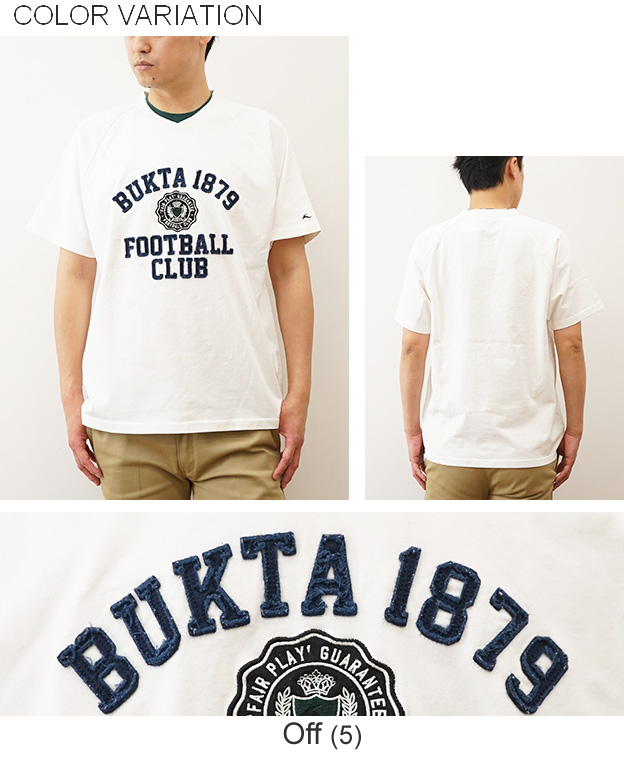 BUKTA バクタ Tシャツ ヘビーウェイト ゲームTEE カレッジ メンズ レディース 半袖 大きいサイズ 綿100% 厚手 アメカジ ブランド おしゃれ 白 黒 BU2445801 | Bukta | 09