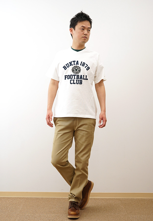 BUKTA バクタ Tシャツ ヘビーウェイト ゲームTEE カレッジ メンズ レディース 半袖 大きいサイズ 綿100% 厚手 アメカジ ブランド おしゃれ 白 黒 BU2445801 | Bukta | 01