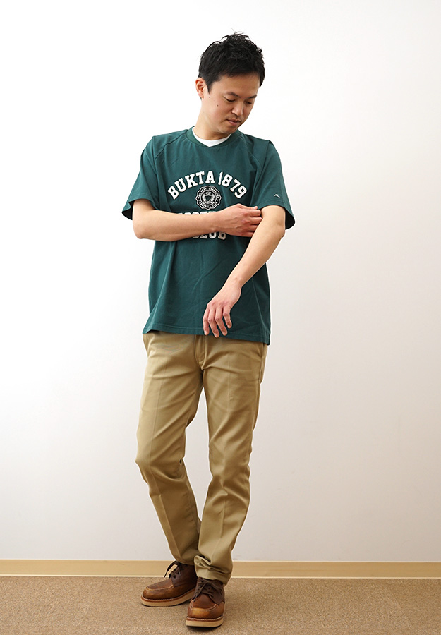 BUKTA バクタ Tシャツ ヘビーウェイト ゲームTEE カレッジ メンズ レディース 半袖 大きいサイズ 綿100% 厚手 アメカジ ブランド おしゃれ 白 黒 BU2445801 | Bukta | 03
