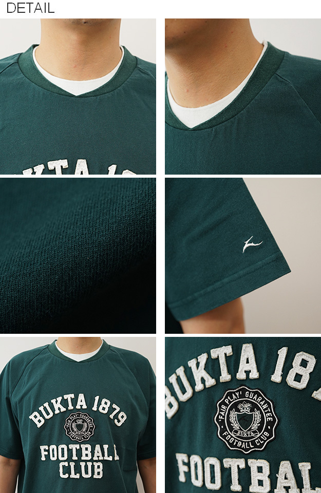 BUKTA バクタ Tシャツ ヘビーウェイト ゲームTEE カレッジ メンズ レディース 半袖 大きいサイズ 綿100% 厚手 アメカジ ブランド おしゃれ 白 黒 BU2445801 | Bukta | 08