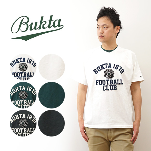 BUKTA バクタ Tシャツ ヘビーウェイト ゲームTEE カレッジ メンズ レディース 半袖 大きいサイズ 綿100% 厚手 アメカジ ブランド おしゃれ 白 黒 BU2445801 | Bukta