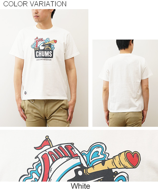 CHUMS チャムス Tシャツ メンズ レディース 綿100% ブービー ラブアンドアドベンチャー USAコットン M L XL 大きいサイズ 白 黒 アウトドア おしゃれ CH01-2516 | CHUMS | 08