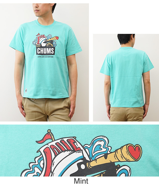 CHUMS チャムス Tシャツ メンズ レディース 綿100% ブービー ラブアンドアドベンチャー USAコットン M L XL 大きいサイズ 白 黒 アウトドア おしゃれ CH01-2516 | CHUMS | 10