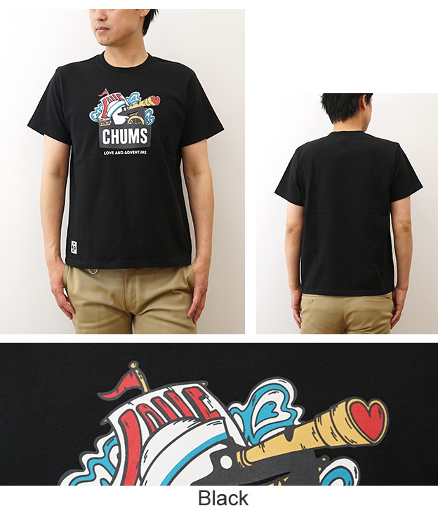CHUMS チャムス Tシャツ メンズ レディース 綿100% ブービー ラブアンドアドベンチャー USAコットン M L XL 大きいサイズ 白 黒 アウトドア おしゃれ CH01-2516 | CHUMS | 11