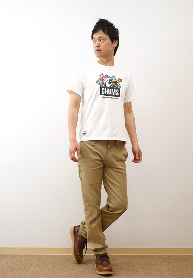 CHUMS チャムス Tシャツ メンズ レディース 綿100% ブービー ラブアンドアドベンチャー USAコットン M L XL 大きいサイズ 白 黒 アウトドア おしゃれ CH01-2516 | CHUMS | 01