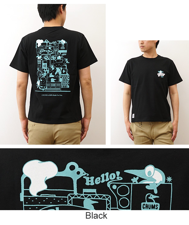 CHUMS チャムス Tシャツ メンズ レディース チャムスイズファン 綿100% M L XL 大きいサイズ 黒 おしゃれ かわいい アウトドア アメカジ プレゼント CH01-2522 | CHUMS | 08