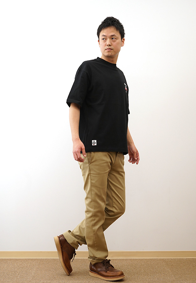 CHUMS チャムス Tシャツ アイムア ブービーバード メンズ レディース 半袖 オーバーサイズ 大きいサイズ 綿100% おしゃれ ペンギン 黒 白 ボーダー CH01-2524 | CHUMS | 04