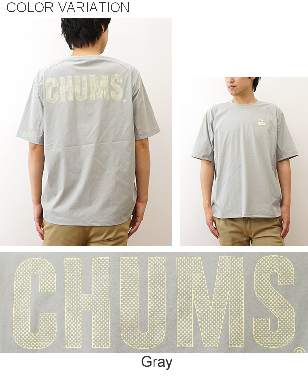 チャムス　エアトレイル　レディース　半袖　M CHUMS チャムス Tシャツ エアトレイル ストレッチ メンズ