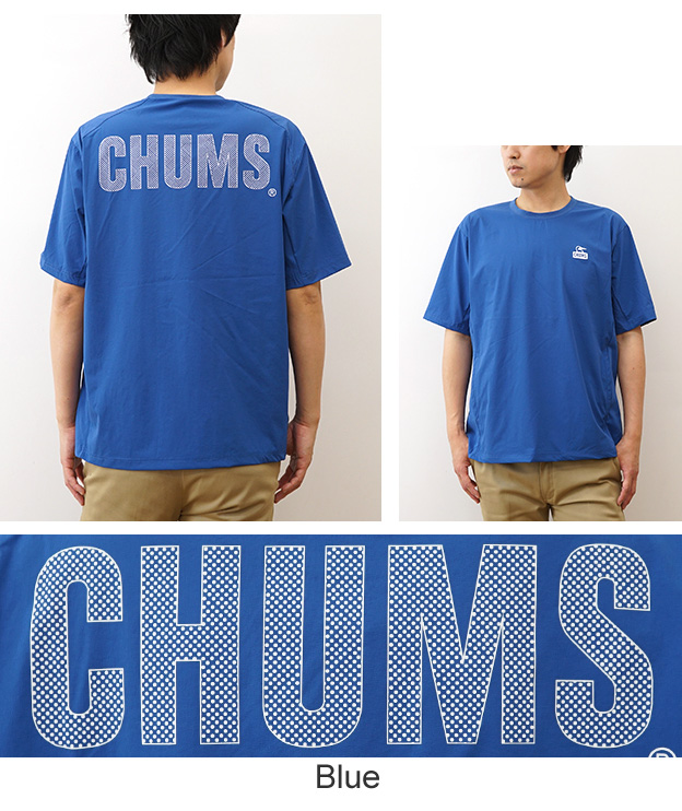 チャムス　エアトレイル　レディース　半袖　M CHUMS チャムス Tシャツ エアトレイル ストレッチ メンズ