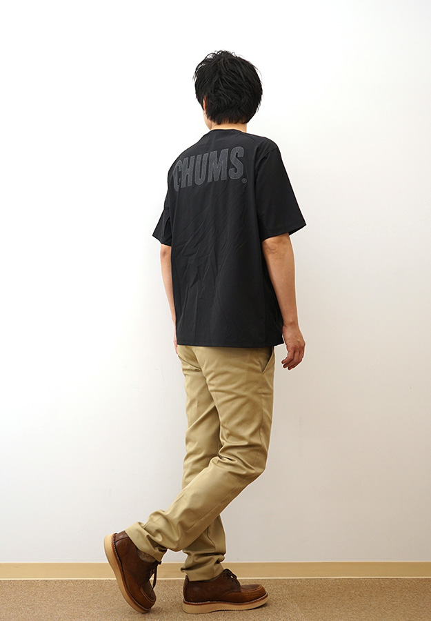 チャムス　エアトレイル　レディース　半袖　M CHUMS チャムス Tシャツ エアトレイル ストレッチ メンズ
