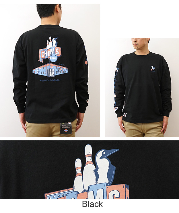 バーゲンで CHUMS メンズ チャムスボウル Tシャツ 長袖 ロンT チャムス ウェア