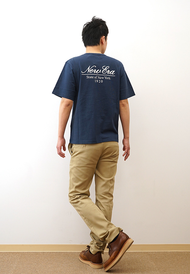 Newera■スクリプト Tシャツ■送料込 NEW ERA New Era ニューエラ Tシャツ 半袖 ウォッシュド