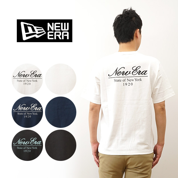 Newera■スクリプト Tシャツ■送料込 NEW ERA New Era ニューエラ Tシャツ 半袖 ウォッシュド