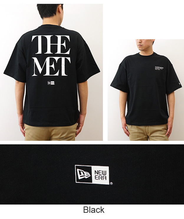 New Era ニューエラ Tシャツ 半袖 オーバーサイズド コットン The Met メンズ レディース 大きいサイズ 綿100% ブランド おしゃれ 白 黒 14457269 14457270 | NEW ERA | 08