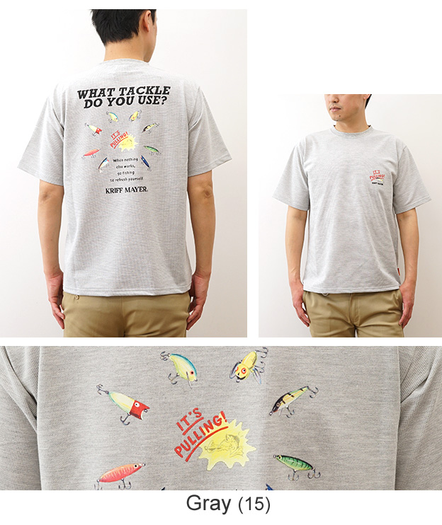 KRIFF MAYER クリフメイヤー Tシャツ BUG PROOF プリントT ルアー メンズ レディース 半袖 大きいサイズ サーマル 涼しい 防蚊 虫除け 夏 海 川 釣り 黒 2445107 | KRIFF MAYER | 12