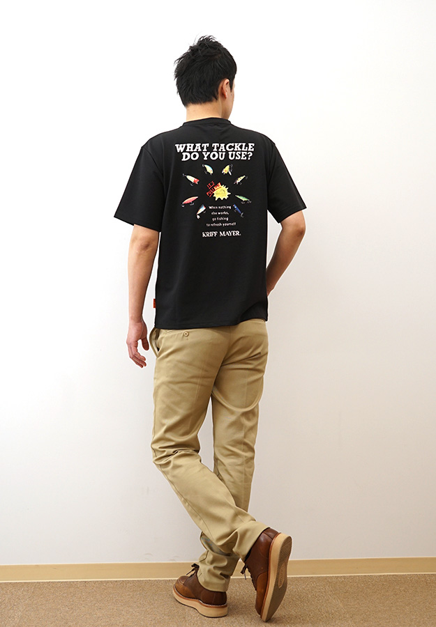 KRIFF MAYER クリフメイヤー Tシャツ BUG PROOF プリントT ルアー メンズ レディース 半袖 大きいサイズ サーマル 涼しい 防蚊 虫除け 夏 海 川 釣り 黒 2445107 | KRIFF MAYER | 05