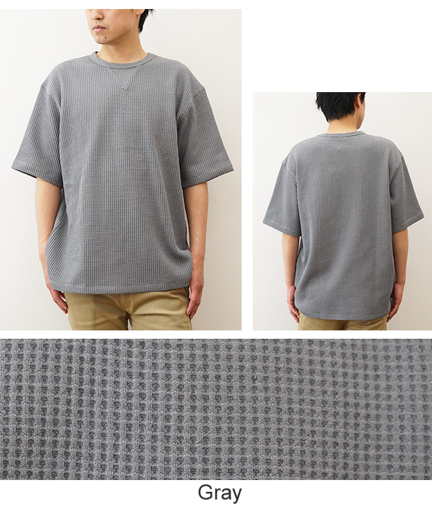 NANGA ナンガ Tシャツ エコハイブリッド ワッフル ルーズフィット TEE メンズ 半袖 黒 白 無地 大きいサイズ 綿 春 夏 秋 アメカジ アウトドア インナー 1G217 | NANGA | 12