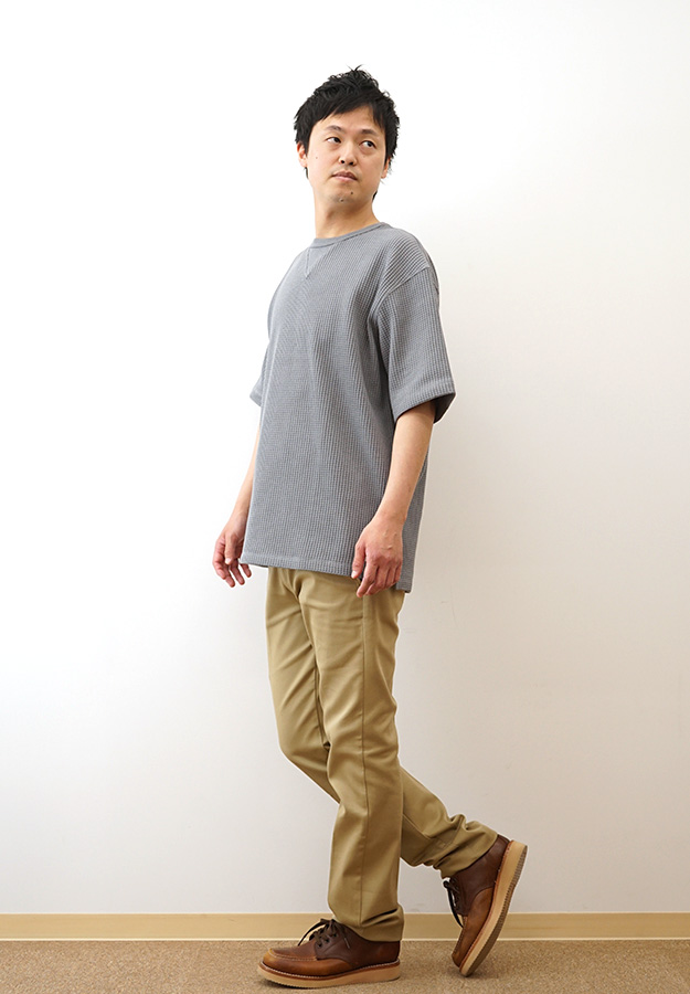 NANGA ナンガ Tシャツ エコハイブリッド ワッフル ルーズフィット TEE メンズ 半袖 黒 白 無地 大きいサイズ 綿 春 夏 秋 アメカジ アウトドア インナー 1G217 | NANGA | 03