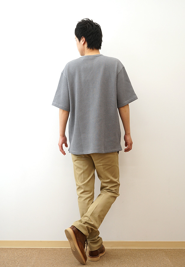 NANGA ナンガ Tシャツ エコハイブリッド ワッフル ルーズフィット TEE メンズ 半袖 黒 白 無地 大きいサイズ 綿 春 夏 秋 アメカジ アウトドア インナー 1G217 | NANGA | 04