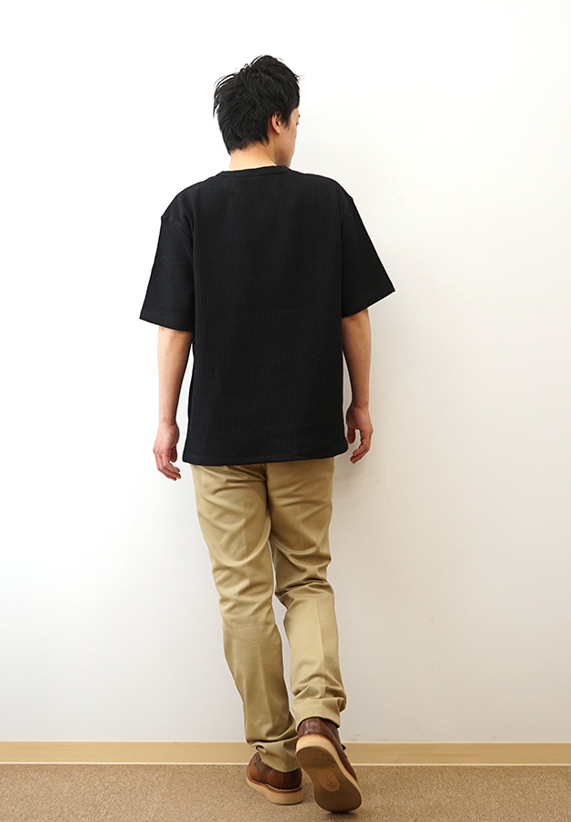 NANGA ナンガ Tシャツ エコハイブリッド ワッフル ルーズフィット TEE メンズ 半袖 黒 白 無地 大きいサイズ 綿 春 夏 秋 アメカジ アウトドア インナー 1G217 | NANGA | 08