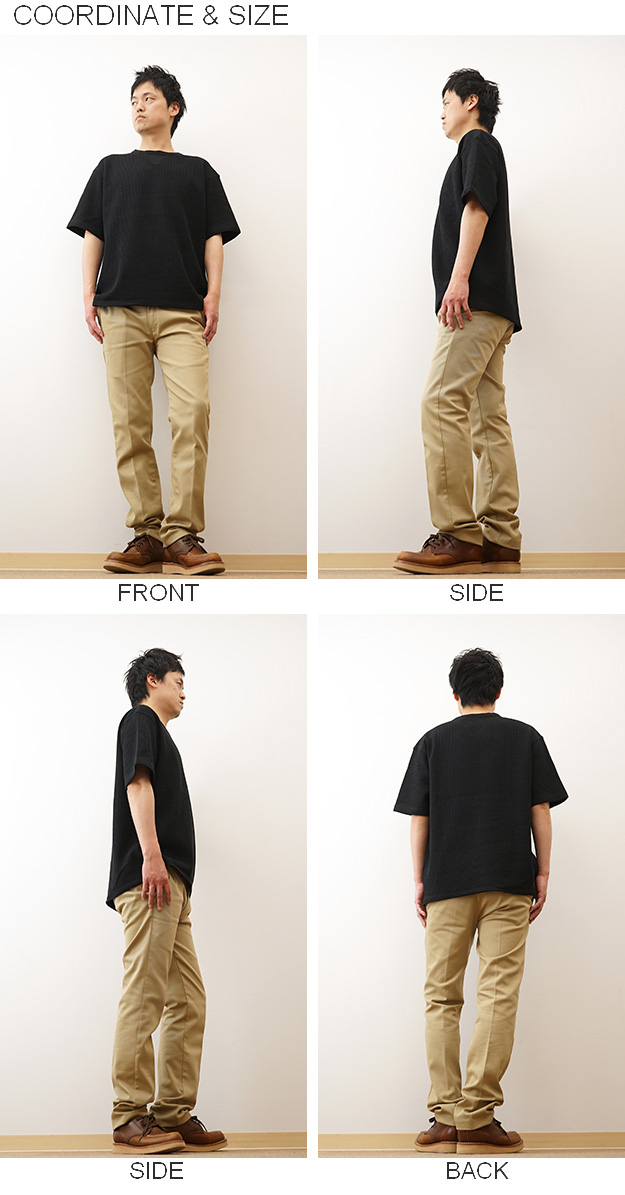 NANGA ナンガ Tシャツ エコハイブリッド ワッフル ルーズフィット TEE メンズ 半袖 黒 白 無地 大きいサイズ 綿 春 夏 秋 アメカジ アウトドア インナー 1G217 | NANGA | 09