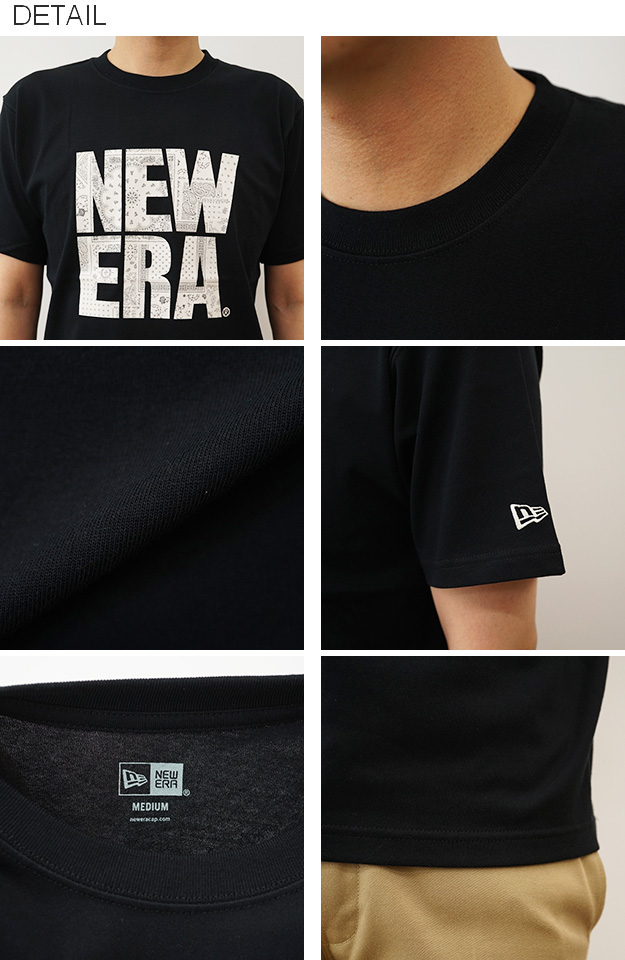 New Era ニューエラ Tシャツ Floral Paisley スクエア メンズ レディース 黒 白 綿100% 半袖 プリント ロゴ ペイズリー バンダナ おしゃれ 夏 14410104 14410105 | NEW ERA | 06