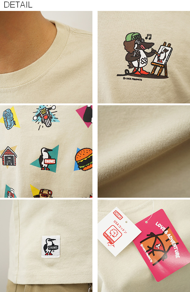 美品⭐️新品未使用    CHUMS    Mサイズ CHUMS チャムス Tシャツ かせきさいだぁ アラカルトT メンズ