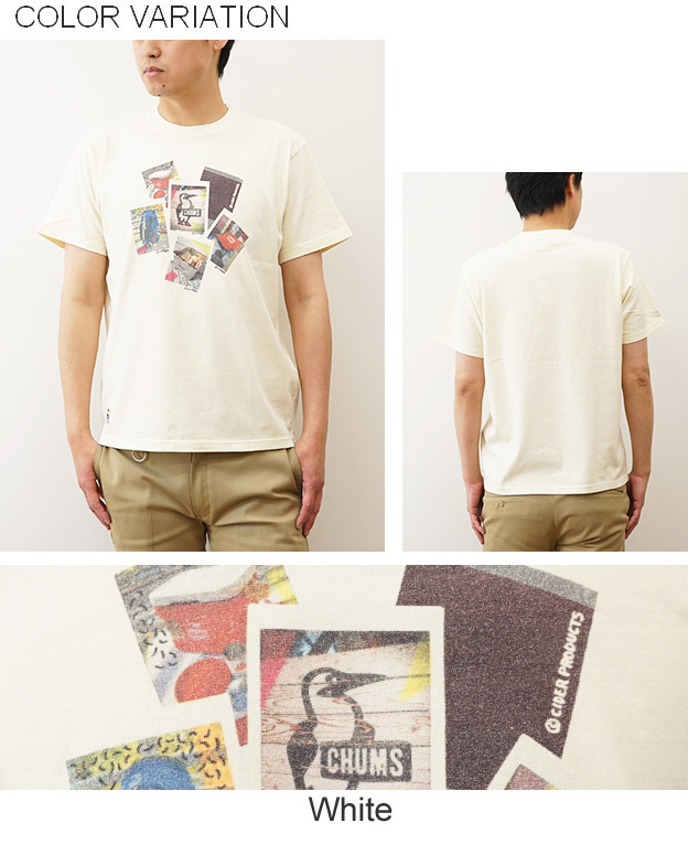 CHUMS チャムス Tシャツ 半袖 メンズ レディース かせきさいだぁ コラボ 綿100% 黒 白 大きいサイズ おしゃれ 夏 フェス アウトドア CH01-2556 | CHUMS | 07
