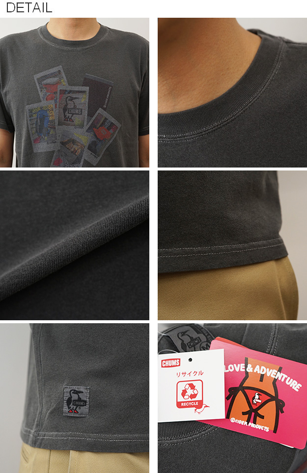 CHUMS チャムス Tシャツ 半袖 メンズ レディース かせきさいだぁ コラボ 綿100% 黒 白 大きいサイズ おしゃれ 夏 フェス アウトドア CH01-2556 | CHUMS | 06