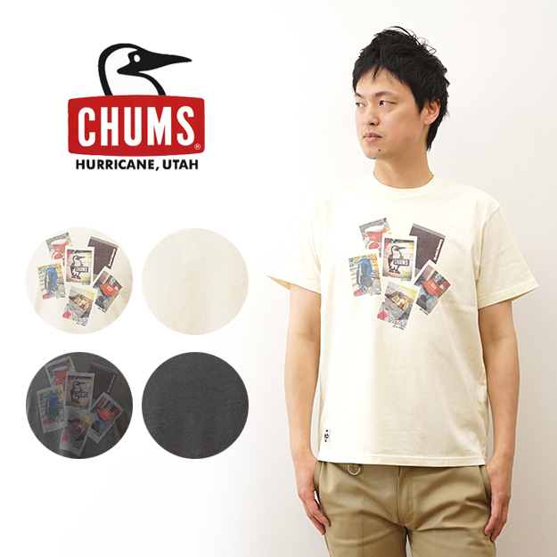 CHUMS チャムス Tシャツ 半袖 メンズ レディース かせきさいだぁ コラボ 綿100% 黒 白 大きいサイズ おしゃれ 夏 フェス アウトドア CH01-2556 | CHUMS