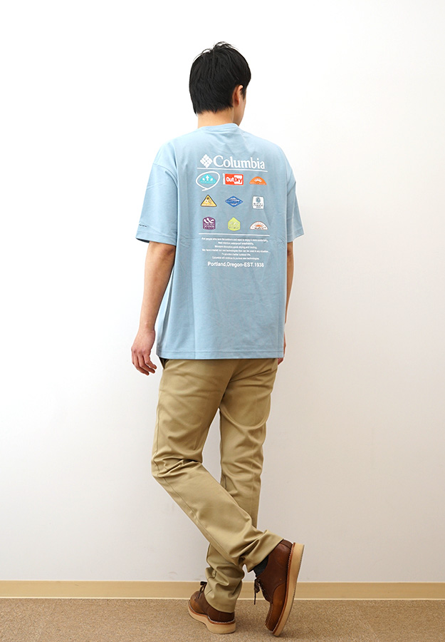 Columbia コロンビア Tシャツ スタックブルックグラフィック メンズ レディース 半袖 速乾 アウトドア おしゃれ ブランド ロゴ 大きいサイズ 涼しい 黒 PM0785 | Columbia | 03