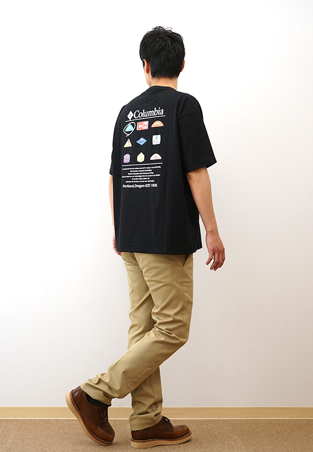 Columbia コロンビア Tシャツ スタックブルックグラフィック メンズ レディース 半袖 速乾 アウトドア おしゃれ ブランド ロゴ 大きいサイズ 涼しい 黒 PM0785 | Columbia | 08
