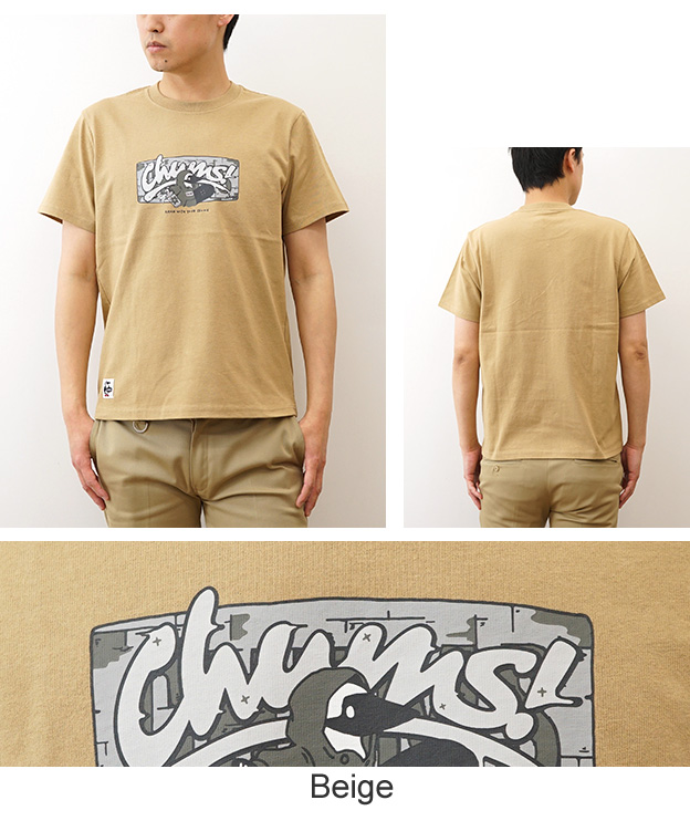 CHUMS チャムス Tシャツ アンチバグ チャムス グラフィティ メンズ レディース 半袖 大きいサイズ 綿100% アメカジ アウトドア おしゃれ 黒 白 CH01-2507 | CHUMS | 10