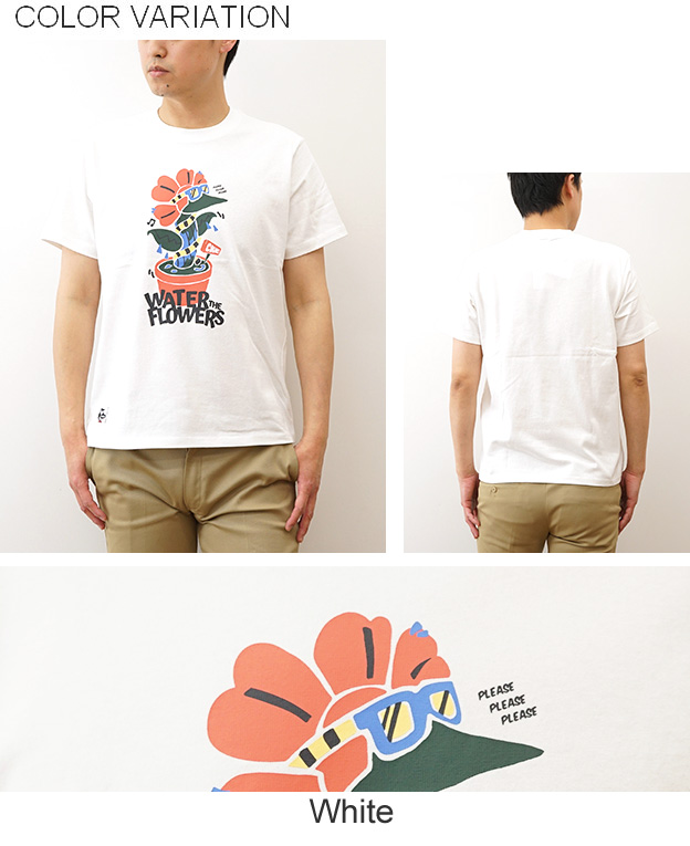 CHUMS チャムス Tシャツ アンチバグ ウォーターインザフラワーズ メンズ レディース 半袖 大きいサイズ 綿100% キャンプ ブランド おしゃれ 黒 白 CH01-2509 | CHUMS | 09