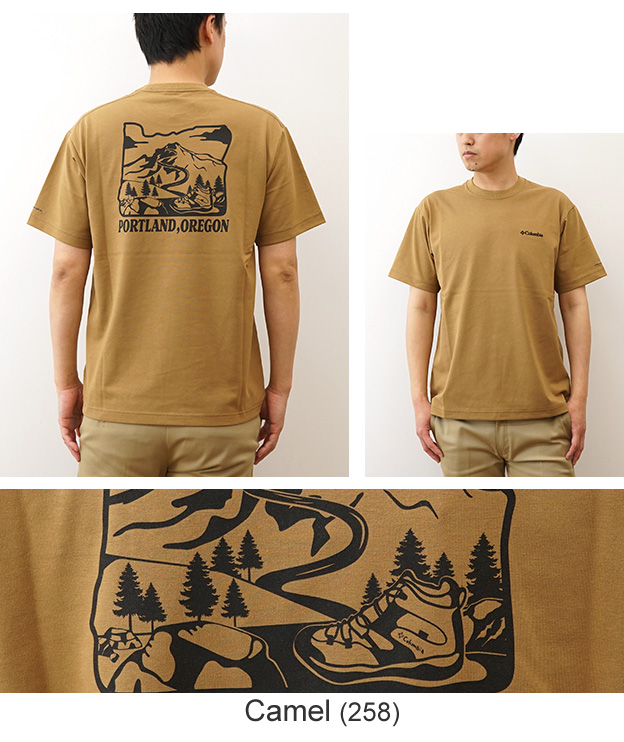 Columbia コロンビア Tシャツ ヤハラフォレストグラフィック メンズ レディース 半袖 速乾 アウトドア おしゃれ ブランド 刺繍 大きいサイズ 涼しい 黒 PM0509 | Columbia | 12