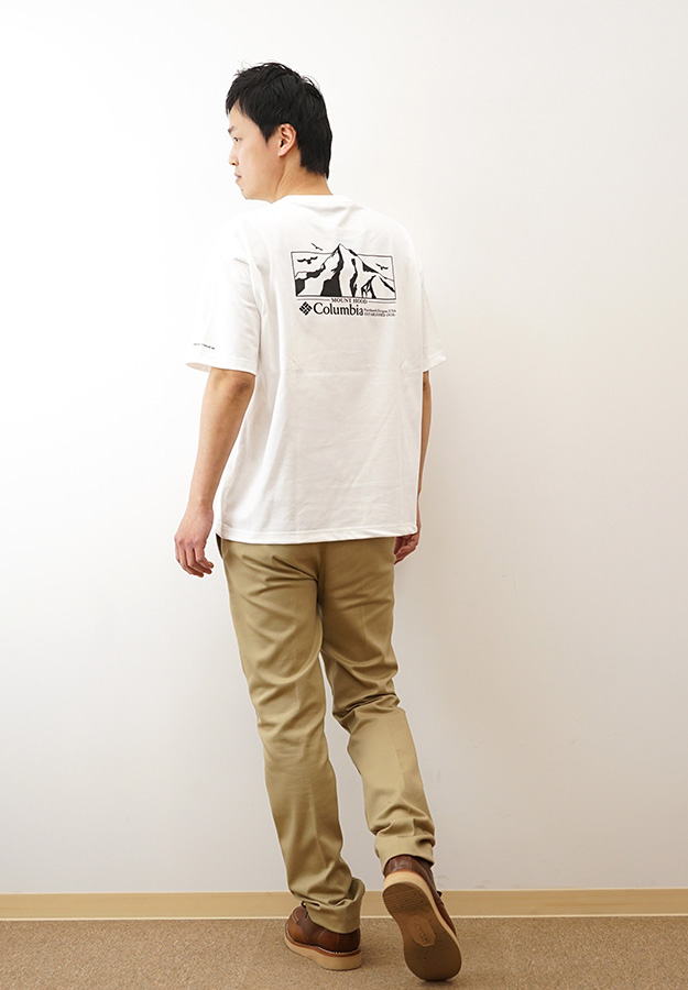 Columbia コロンビア Tシャツ ロマビスタグラフィック メンズ レディース 半袖 厚手 速乾 アウトドア プリント おしゃれ ブランド 大きいサイズ 白 黒 PM0960 | Columbia | 01