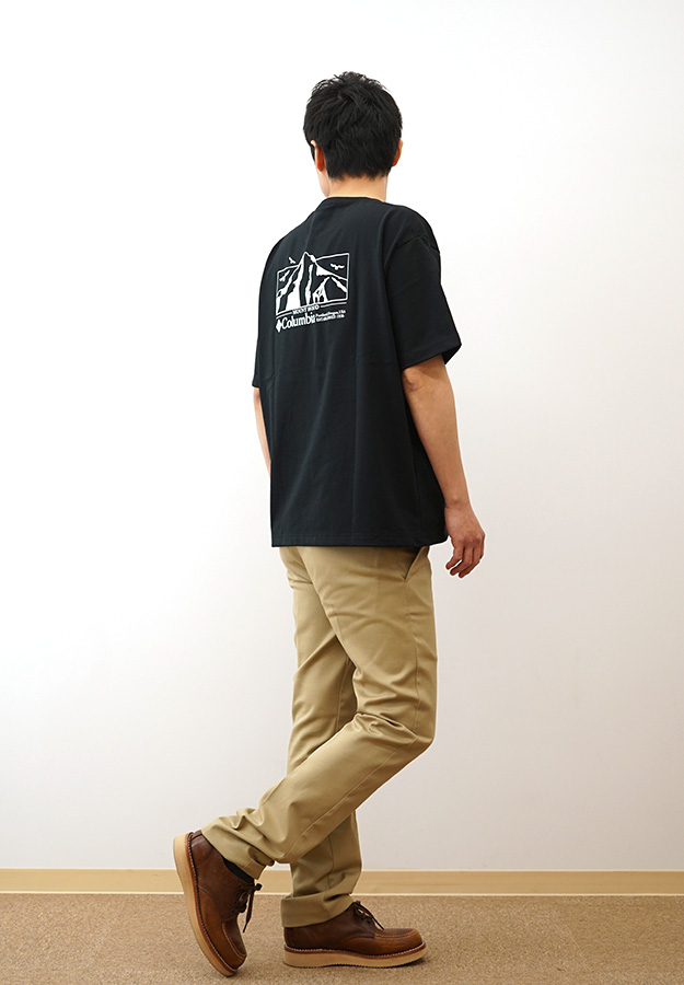 Columbia コロンビア Tシャツ ロマビスタグラフィック メンズ レディース 半袖 厚手 速乾 アウトドア プリント おしゃれ ブランド 大きいサイズ 白 黒 PM0960 | Columbia | 05