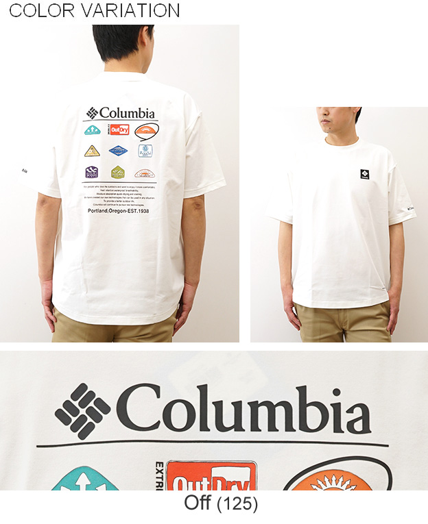 Columbia/ レイリバースプリットラグラングラフィックショートスリーブTシャツ /コロンビア コロンビア COLUMBIA レイリバースプリットラグラングラフィック