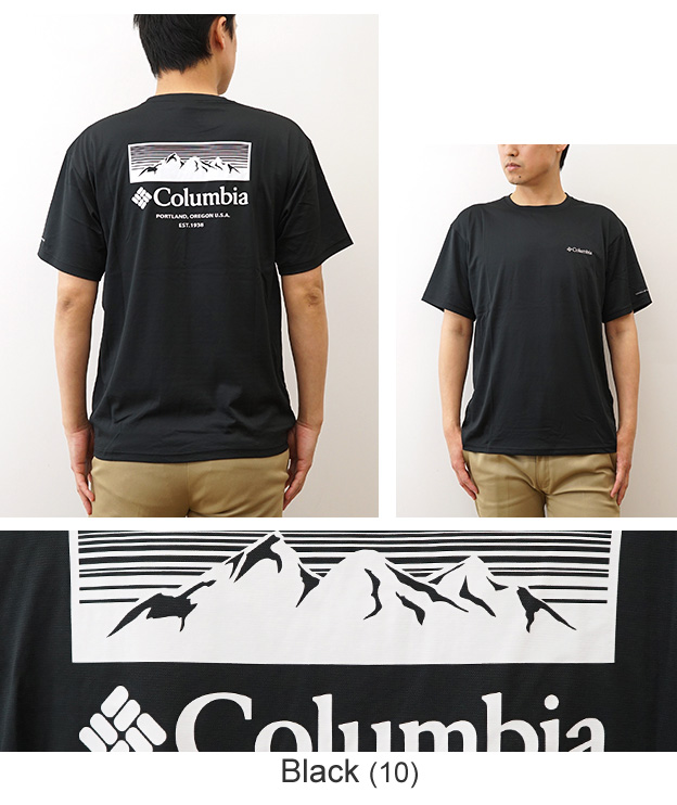 Columbia コロンビア Tシャツ グレイシャルビスタグラフィック メンズ レディース 半袖 速乾 冷感 アウトドア 登山 おしゃれ ブランド 涼しい 白 黒 XE3513 | Columbia | 11