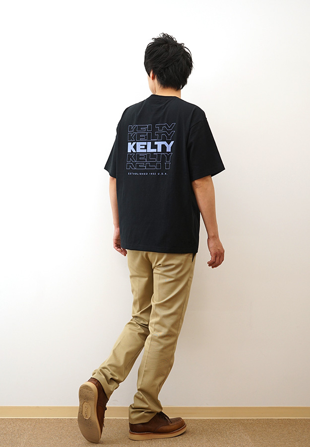 KELTY ケルティ Tシャツ バック タイポ ロゴ 半袖 メンズ レディース オーバーサイズ 綿100% プリント おしゃれ アメカジ 夏 お揃い ペアルック KE25113014 | KELTY | 05