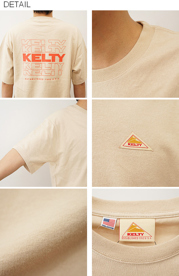 KELTY ケルティ Tシャツ バック タイポ ロゴ 半袖 メンズ レディース オーバーサイズ 綿100% プリント おしゃれ アメカジ 夏 お揃い ペアルック KE25113014 | KELTY | 08