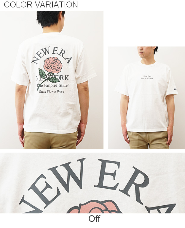 New Era ニューエラ Tシャツ State Flower メンズ レディース 半袖 白 黒 大きいサイズ オーバーサイズ 綿100 古着風 ストリート 14410022 14410023 14410024 | NEW ERA | 09