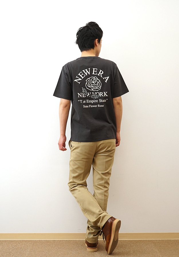 New Era ニューエラ Tシャツ State Flower メンズ レディース 半袖 白 黒 大きいサイズ オーバーサイズ 綿100 古着風 ストリート 14410022 14410023 14410024 | NEW ERA | 05