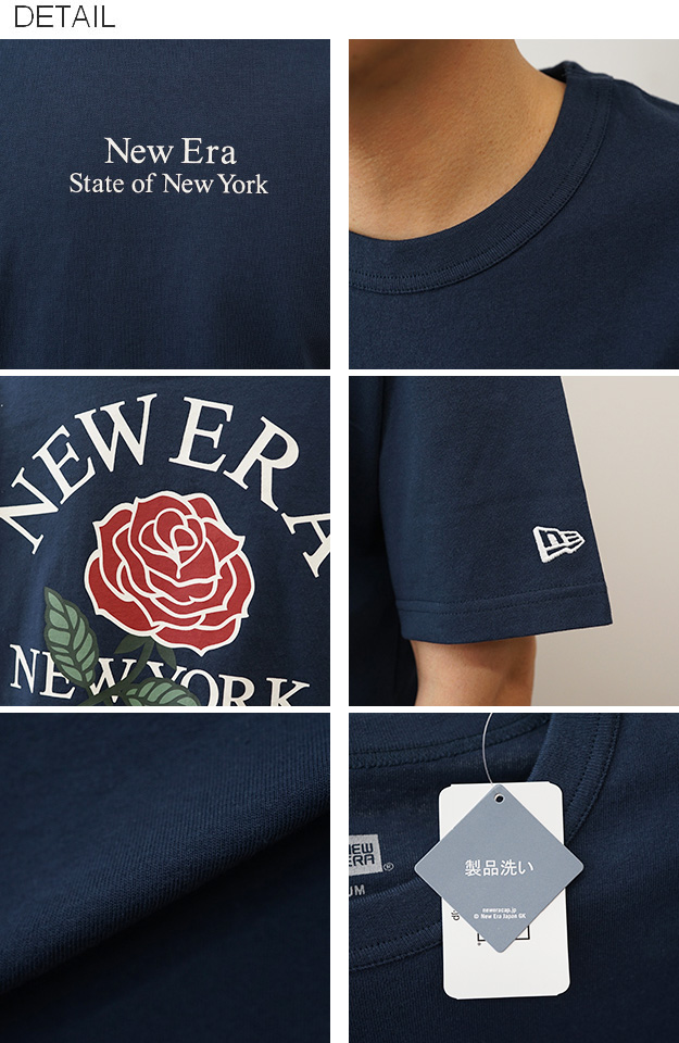 New Era ニューエラ Tシャツ State Flower メンズ レディース 半袖 白 黒 大きいサイズ オーバーサイズ 綿100 古着風 ストリート 14410022 14410023 14410024 | NEW ERA | 08
