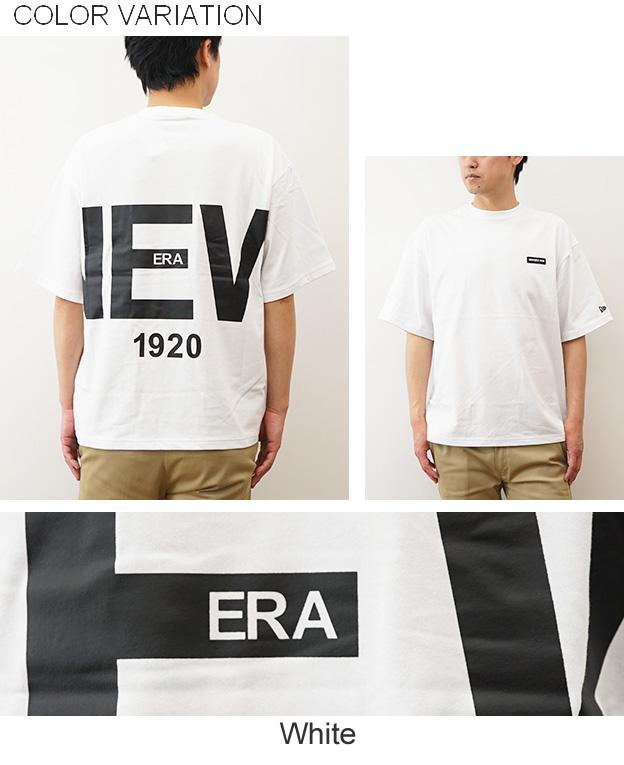 New Era ニューエラ Tシャツ メンズ レディース Zoom Up Logo 半袖 綿100% オーバーサイズ プリント ストリート 黒 白 春 夏 秋 14410046 14410047 14410048 | NEW ERA | 09