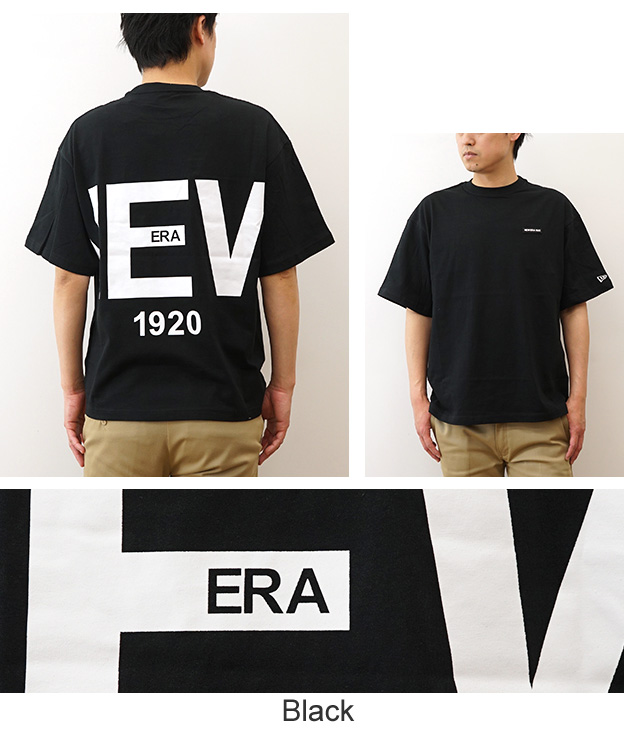 New Era ニューエラ Tシャツ メンズ レディース Zoom Up Logo 半袖 綿100% オーバーサイズ プリント ストリート 黒 白 春 夏 秋 14410046 14410047 14410048 | NEW ERA | 11