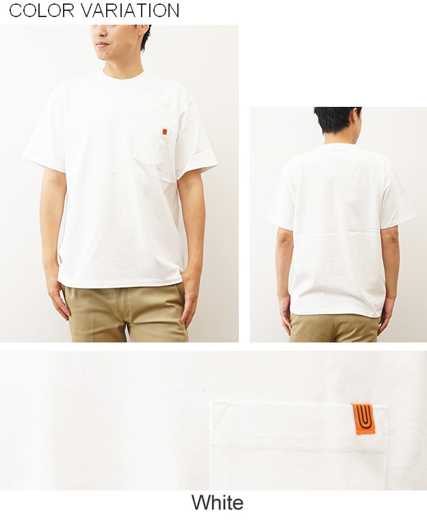 UNIVERSAL OVERALL ユニバーサルオーバーオール ポケット 半袖 Tシャツ ポケT メンズ レディース 黒 白 オーバーサイズ 綿100% 無地 おしゃれ アメカジ U2413209 | UNIVERSAL OVERALL | 09
