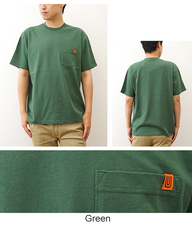 UNIVERSAL OVERALL ユニバーサルオーバーオール ポケット 半袖 Tシャツ ポケT メンズ レディース 黒 白 オーバーサイズ 綿100% 無地 おしゃれ アメカジ U2413209 | UNIVERSAL OVERALL | 12