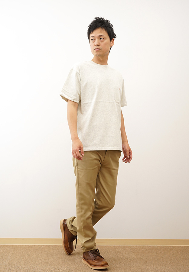 UNIVERSAL OVERALL ユニバーサルオーバーオール ポケット 半袖 Tシャツ ポケT メンズ レディース 黒 白 オーバーサイズ 綿100% 無地 おしゃれ アメカジ U2413209 | UNIVERSAL OVERALL | 02